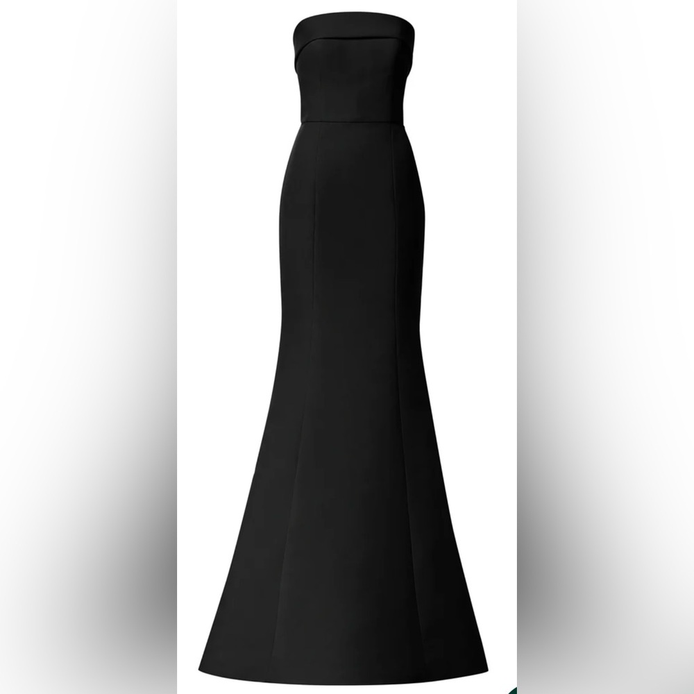 Amsale Jaylin Black Bridesmaid Dress